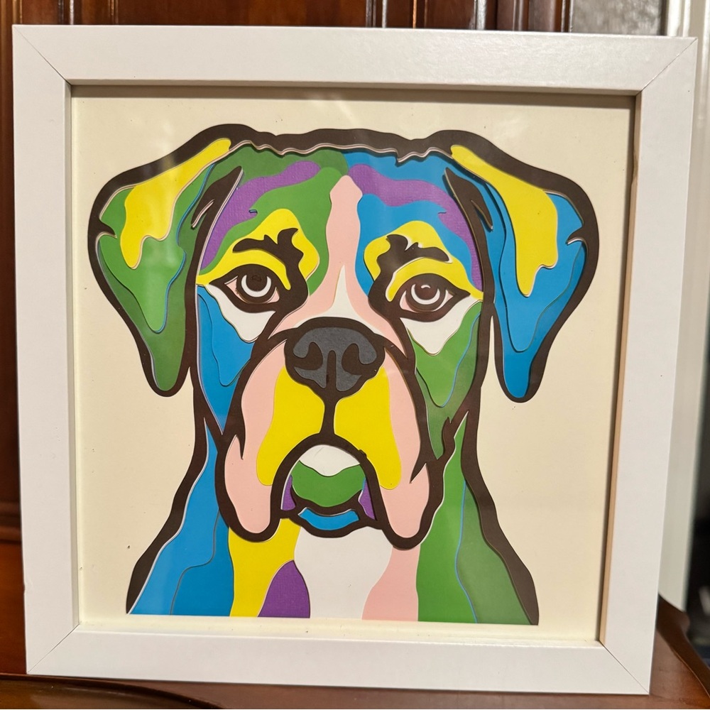 3D Dog Shadowbox